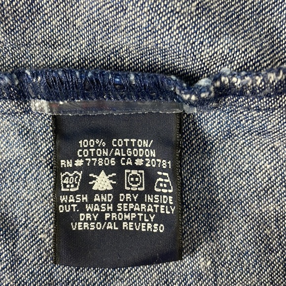 Tommy Jeans Denim Empire Waist Sundress Size M EUC - Picture 10 of 11